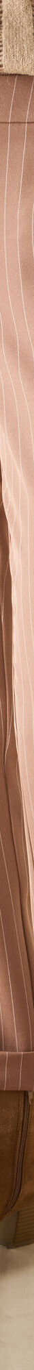 Pantalon 7/8ème fuselé rayé (noisette / blanc) Pantalon 7/8ème fuselé rayé (noisette / blanc)